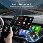 Upgraded Wired to Wireless for Apple CarPlay, Wireless CarPlay Adapter for iPhone, Plug and Play, Mini USB Design Car Play Adapter with Type-C Extension,Stable Connection & No Latency - Image 3
