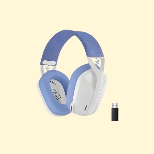 240 Logitech G435 LIGHTSPEED & Bluetooth Wireless Gaming Headset - Ultra Lightweight, White - Image 1