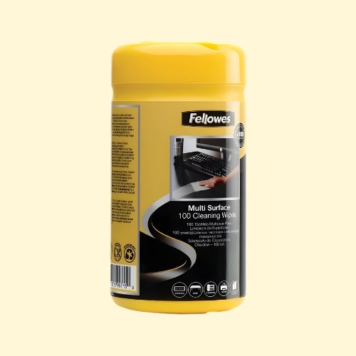 CDC09 Fellowes Surface Cleaning Wipes 100/pack - Image 1