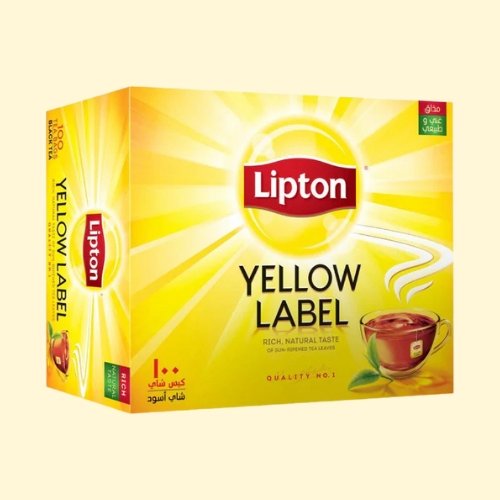 Lipton Yellow Label Tea 100 Tea Bags 200Gm