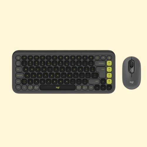 KM102 Logitech Pop Icon Combo, Bluetooth Keyboard and Mouse Combo, Graphite - Image 1