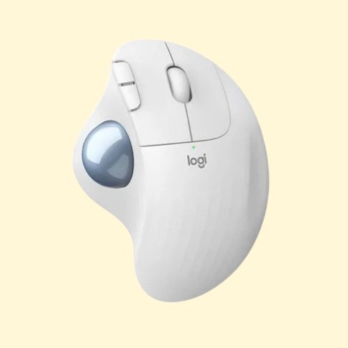 Logitech ERGO M575 Wireless Trackball Mouse - Off White