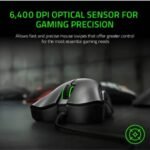 Razer DeathAdder Essential Gaming Mouse: 6400 DPI Optical Sensor - 5 Programmable Buttons - Mechanical Switches - Rubber Side Grips - Image 2