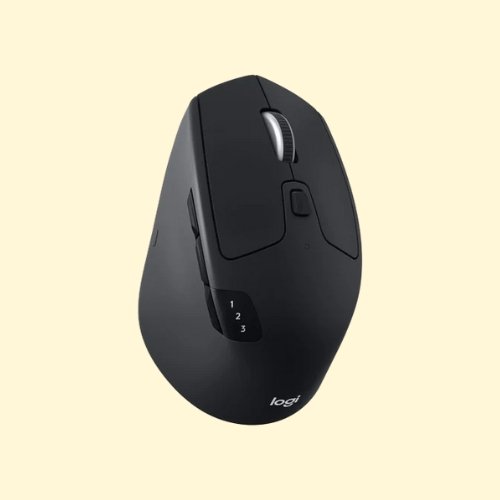 KM30 Logitech M720 Triathlon Multi-Computer Wireless Mouse, Black - Image 1
