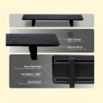 Moodular Wooden Monitor Stand 33.4” (85cm) Desk Organizer with Metal Slide Rails for Drawer, Tray, Laptop, Tablet, Phone & Headphones, Black MS85-B - Image 3