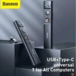 Baseus Orange Dot Red Light Multifunctional Wireless Remote Presenter, Rechargeable, for PC/Mac/Android/iOS (With AI) - Image 2