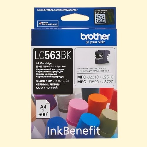 b3 Brother LC563 High Yield Black Ink Cartridge (LC-563BK) - Image 1