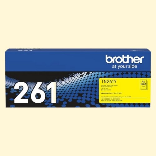 b8 Brother TN-261Y Yellow Toner Cartridge - Image 1