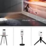 CRONY C900 upright Projector with BT speaker Smart DLP Projector Bluetooth 5.0 1080P Supported Wireless Mirroring Built-in Battery - Image 2
