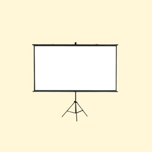 AVP96 CRONY 72 inch projector screen with stand Portable Foldable Projection Movie Screen Fabric - Image 1