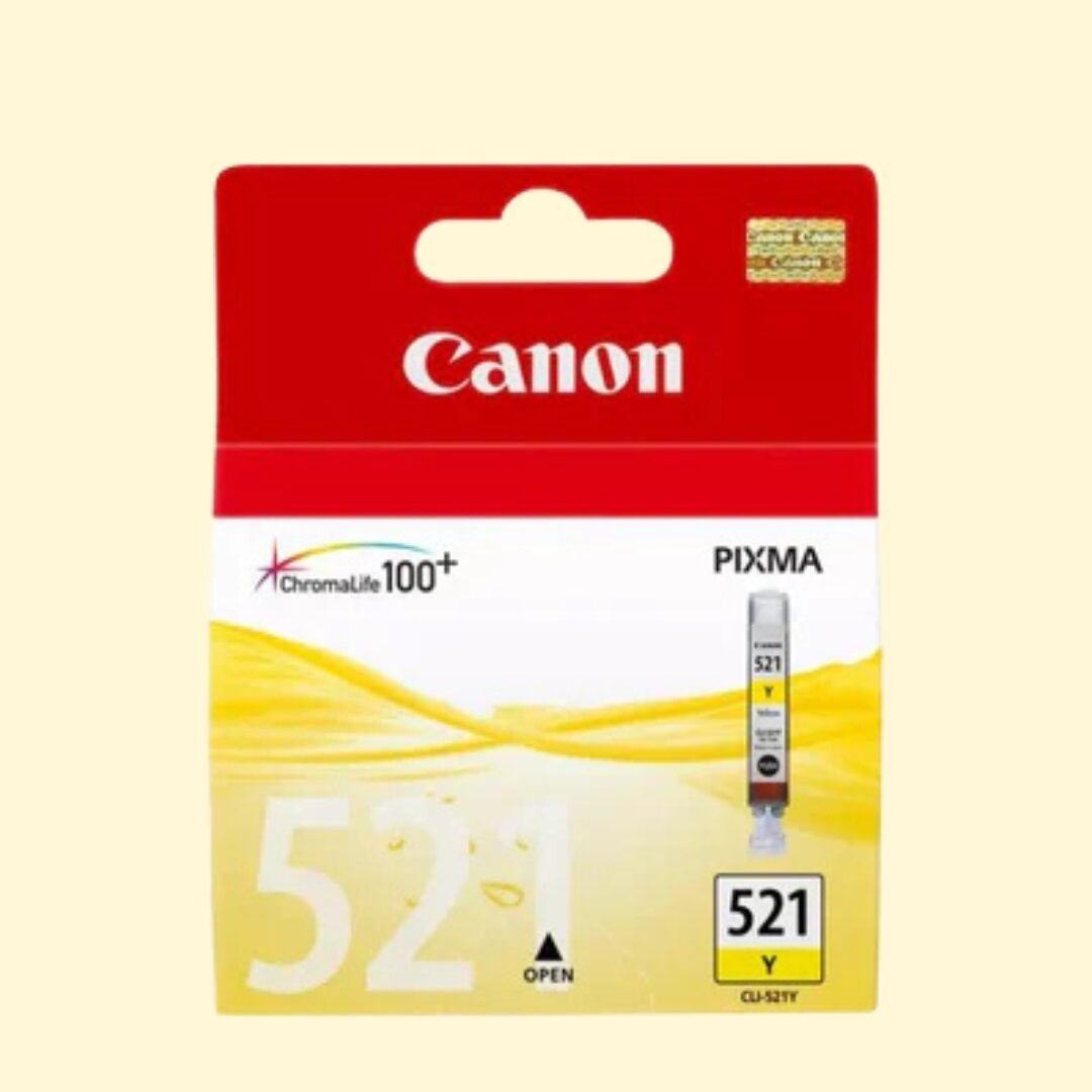 Cti100 Canon CLI-521 Yellow Original Ink Cartridge (CLI-521Y) - Image 1
