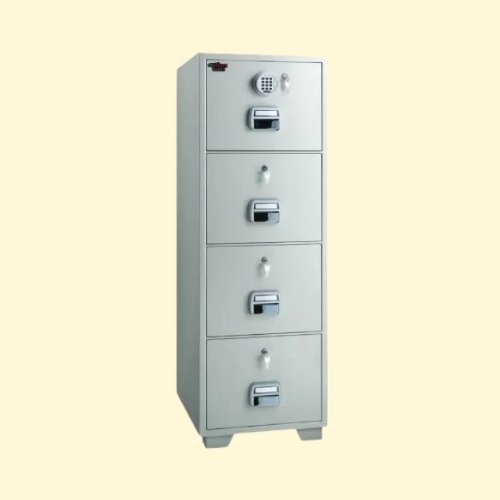 Eagle SF-680-4EKK Fire Resistant Filing Cabinet, 4 Drawers, Digital With Key Lock Each Drawer