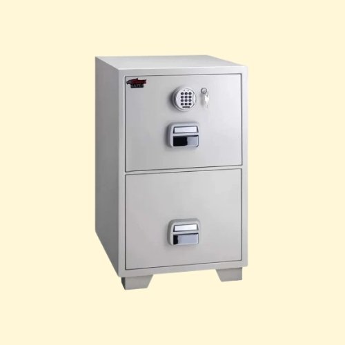 Eagle SF-680-2EKX Fire Resistant Filing Cabinet, 2 Drawers, Digital With Key Lock