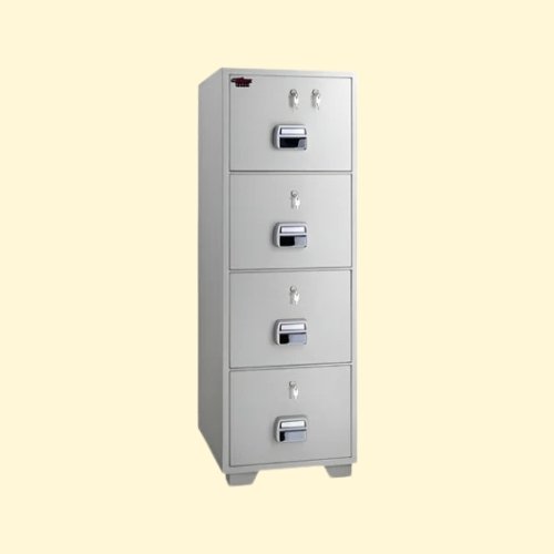 FRC24 Eagle SF-680-4TKK 4-Drawer Fire Resistant Filing Cabinet Key Lock - Image 1