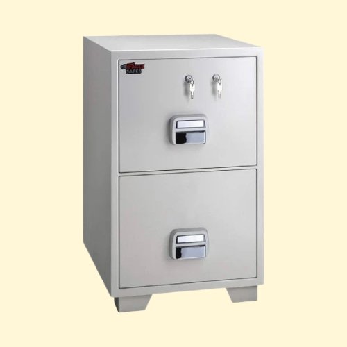 Eagle SF-680-2TKX Fire Resistant Filing Cabinet, 2 Drawers, 2 keys Lock
