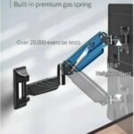 MOUNTUP Monitor Wall Mount for 17-32 Inch Computer Screen, Wall Mounted Arm Support 4.4-17.6lbs Display, Gas Spring Monitor Arm, Black - Image 2