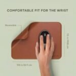 Satechi Vegan Leather Mouse Pad - Scratch and Water Resistant, 24.9 cm x 19.05 cm x 0.36 cm - Brown - Image 3
