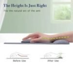 EXCOVIP Mouse Pad With Wrist Support, Soft And Comfortable Ergonomic Hand Washable Mouse Pad, Grey 9558 - Image 3