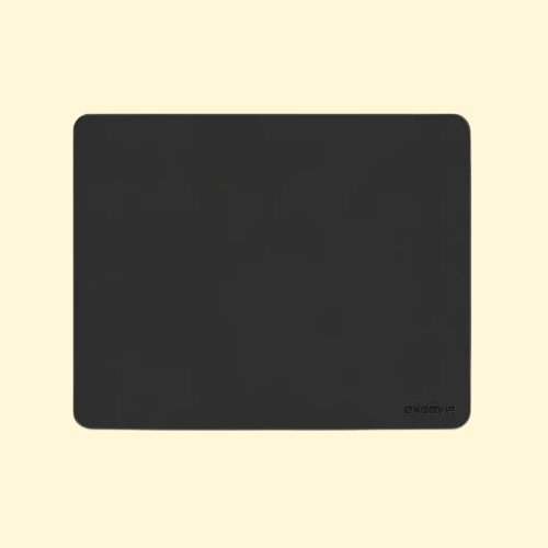 MMP32 EXCOVIP Mouse Pad, Non-Slip PU Leather Waterproof Desk Pad Protector, for Home and Office, Small Size 26cm x 21cm (Black) - Image 1