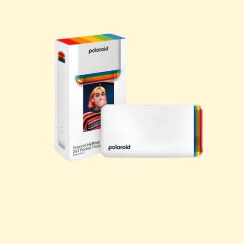 PFM50 Polaroid Hi-Print - 2nd Generation Bluetooth Connected 2x3 Pocket Photo Dye-Sub Printer - White Printer Only (9128) - Image 1