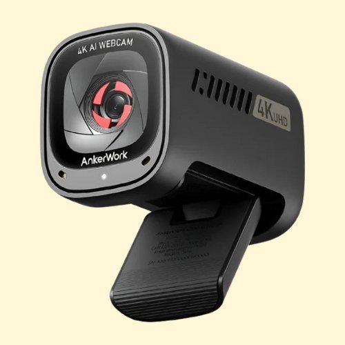 AnkerWork C310 4K Auto Focus Webcam, 12 Megapixel, AI Noise Canceling Mic, Adjustable FOV