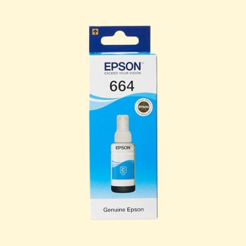 eti43 Epson 664 EcoTank Ink Bottle - 70ml, Cyan - Image 1