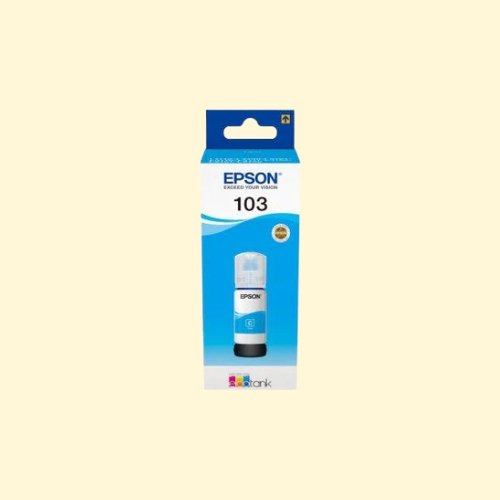 Epson 103 EcoTank Ink Bottle - 65ml, Cyan