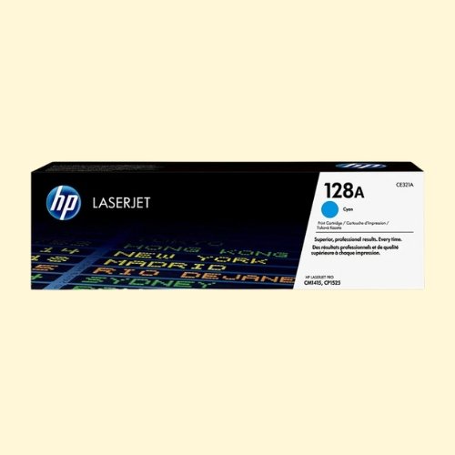 HP 128A Cyan Toner Cartridge (CE321A)