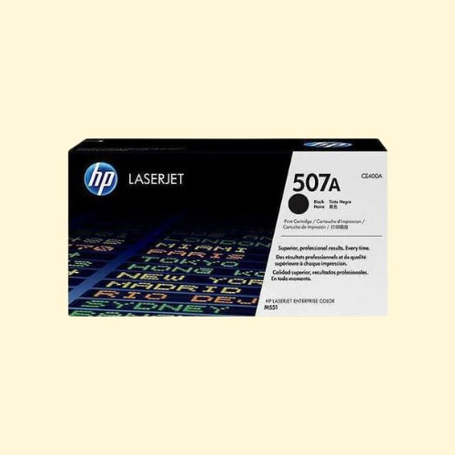 hpti152 HP 507A Black Toner Cartridge (CE400A) - Image 1