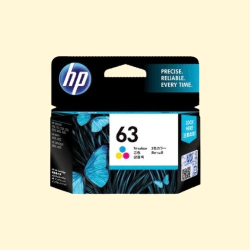 hpti177 HP 63 Tri-Color Ink Cartridge (F6U61AA) - Image 1