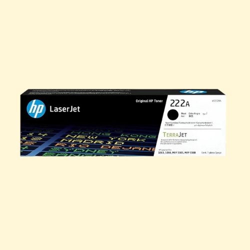 HP 222A Black Original LaserJet Toner Cartridge (W2220A)