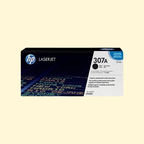 HP 307A Black Original LaserJet Toner Cartridge (CE740A)