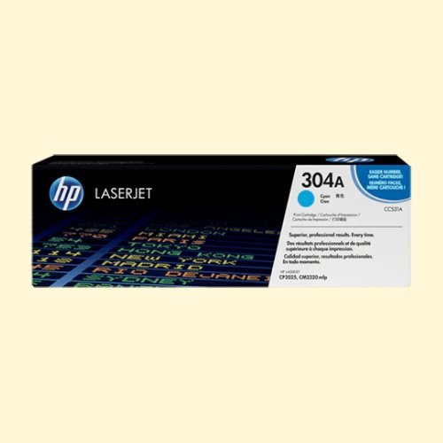 hpti222 HP 304A Cyan LaserJet Toner Cartridge (CC531A) - Image 1
