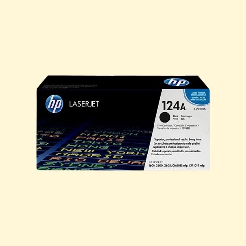 hpti232 HP 124A Black Original LaserJet Toner Cartridge (Q6000A) - Image 1