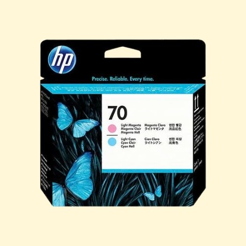 hpti233 HP 70 Light Cyan & Light Magenta Ink Printhead Cartridge (C9405A) - Image 1