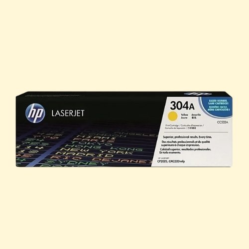 HP 304A Yellow Original LaserJet Toner Cartridge (CC532A)