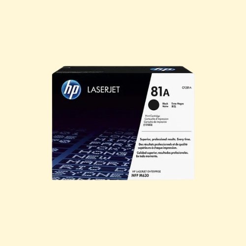 hpti255 HP 81A Black Original LaserJet Toner Cartridge (CF281A) - Image 1