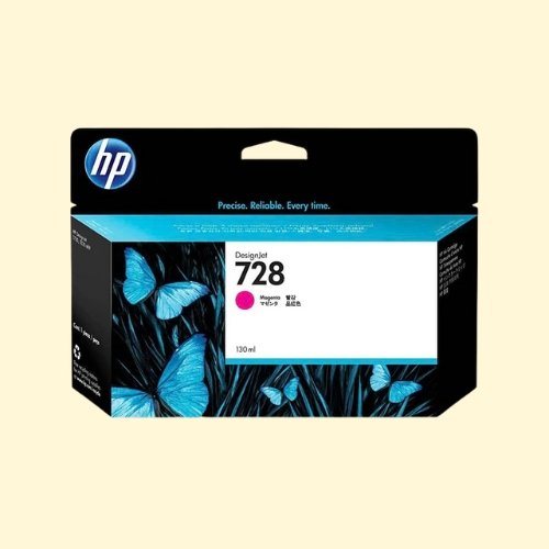 hpti293 HP 728 Magenta DesignJet Ink Cartridge, 130ml - Image 1