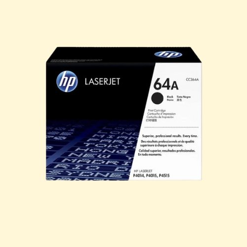 hpti301 HP 64A Black Original LaserJet Toner Cartridge (CC364A) - Image 1