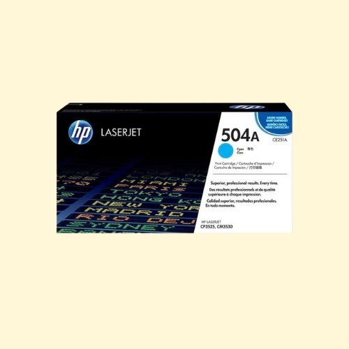 hpti307 HP 504A Cyan Toner Cartridge (CE251A) - Image 1