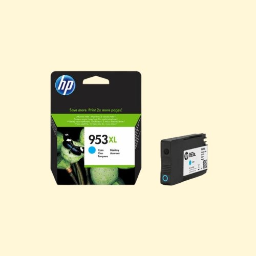 HP 953XL High Yield Cyan Original Ink Cartridge (F6U16AE)