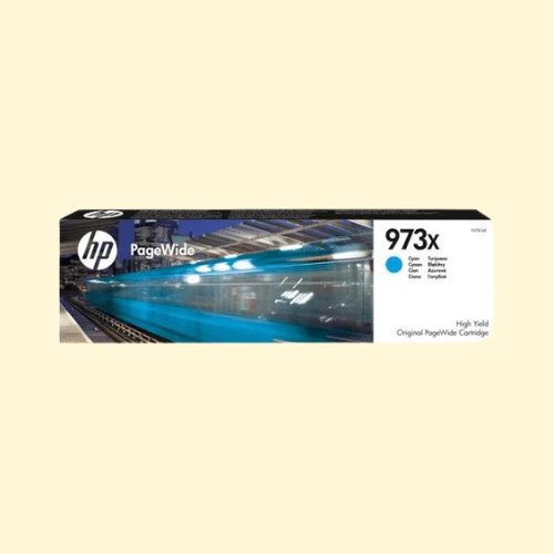 hpti82 HP 973X High Yield Cyan Original PageWide Cartridge (F6T81AE) - Image 1