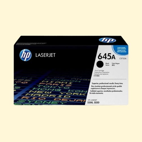 hpti332 HP 645A Black Original LaserJet Toner Cartridge (C9730A) - Image 1