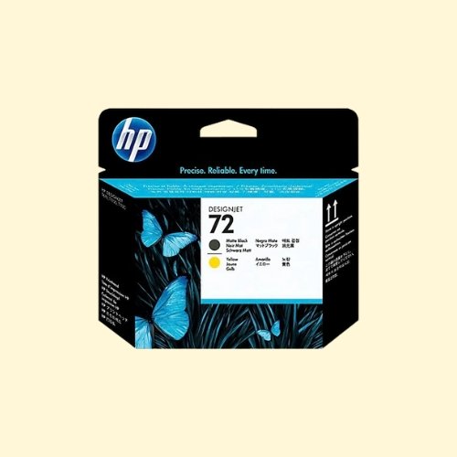 HP 72 Matte Black and Yellow Printhead (C9384A)