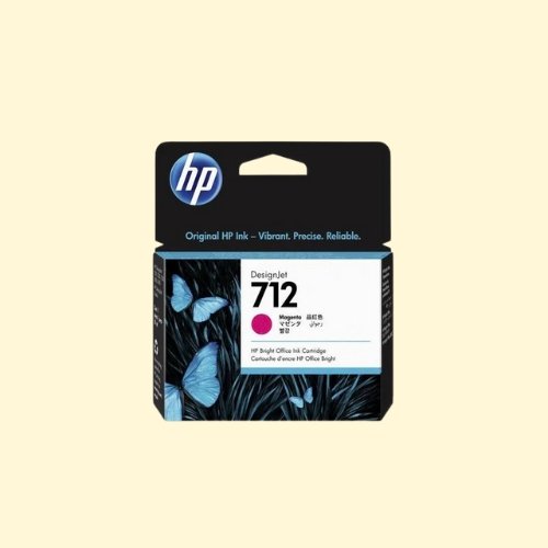 hpti345 HP 712 29ml Magenta DesignJet Ink Cartridge 3ED68A - Image 1
