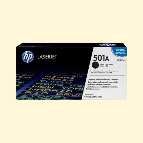 hpti369 HP 501A Black Original LaserJet Toner Cartridge (Q6470A) - Image 1