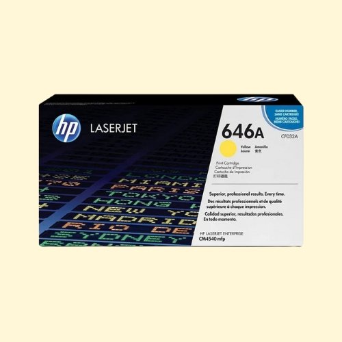 hpti372 HP 646A Yellow Original LaserJet Toner Cartridge (CF032A) - Image 1