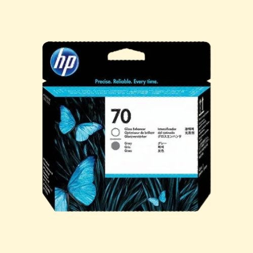 hpti393 HP 70 Gloss Enhancer & Grey Printhead Cartridge (C9410A) - Image 1