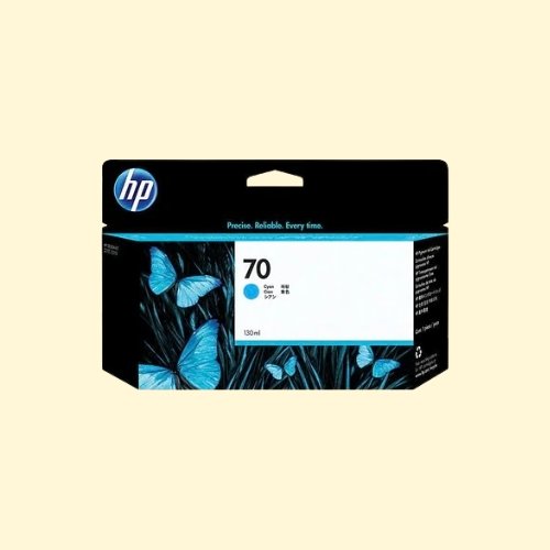 HP 70 Cyan Ink Cartridge 130ml (C9452A)