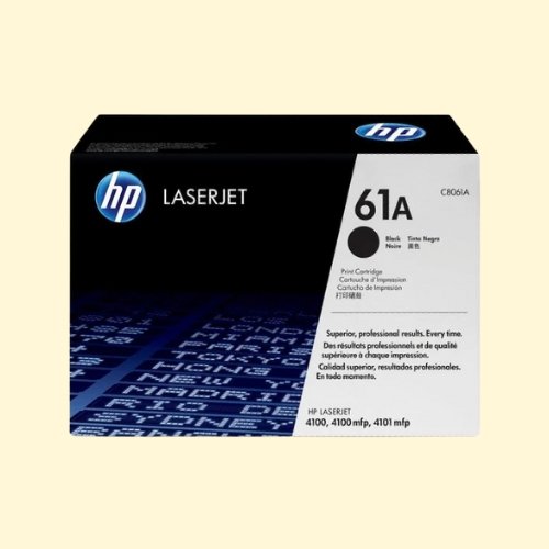 hpti395 HP 61A Black Original LaserJet Toner Cartridge (C8061A) - Image 1